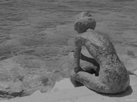 Frau am Meer